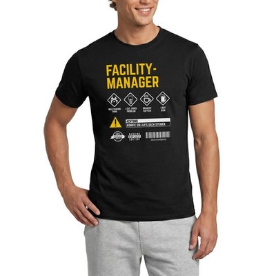 Witzige Hinweise Für Facility Manager Männer T-Shirt