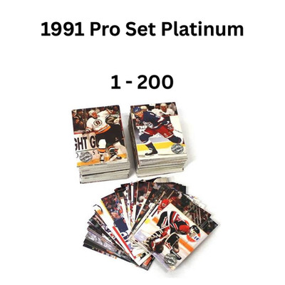 1991 Pro Set Platinum U Pick Complete Your Set Base RC NHL Cards [1-200]