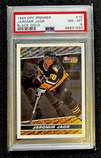 1993 O-Pee-Chee PREMIER BLACK GOLD Jaromir Jagr PSA 8 Pittsburgh Penguins Pengui