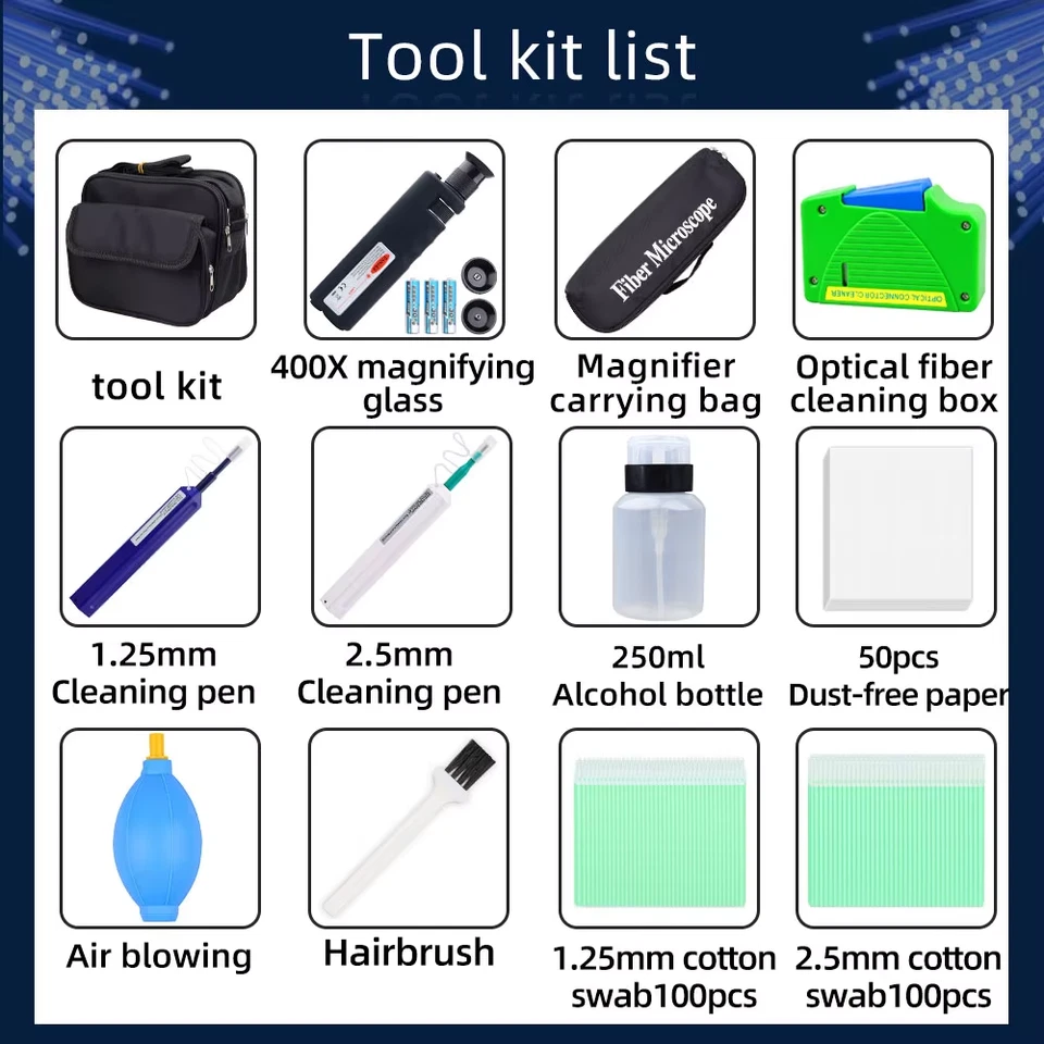 Fiber Optic End Face Cleaning Kit Fiber Optic Cleaning Pen SC/FC/ST/LC End Clean - Image 2 of 4
