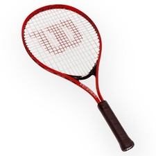 Wilson Federer 25 Junior Tennis Racket Red Ages 9-10 Youth Lightweight Racquet