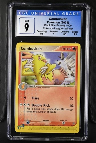 Pokemon 2003 Combusken Black star promo 009 Winner CGC 9 (not psa)