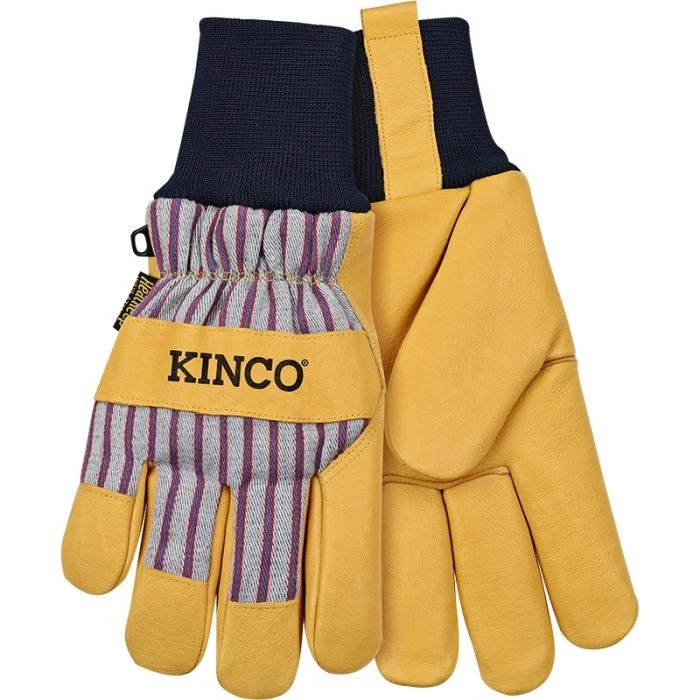 Kinco 1927KW Lined Men's Ski Gloves, Otto Striped, Medium