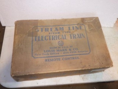 MARX COMMODORE VANDERBILT TRAIN SET TENDER + 5 PULLMAN CAR BOX TRACK POWERPACK
