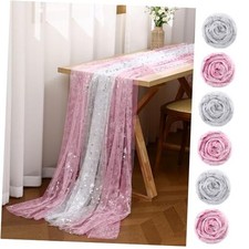 6 Pcs Pink a Snowflake is on The Way Party Pink a Snowflake is on the Way