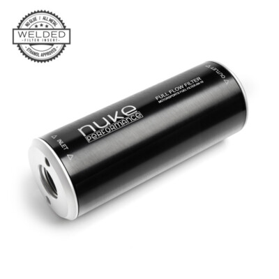 Nuke Performance Kraftstofffilter Slim 100 micron AN-10 edelstahl element