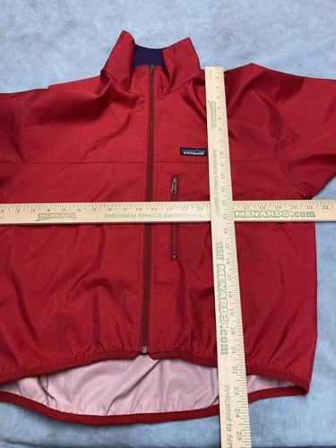 Vintage Patagonia Wind Breaker Womens Sz M Red & Blue Full Zipper  Parka Jacket - Picture 4 of 7