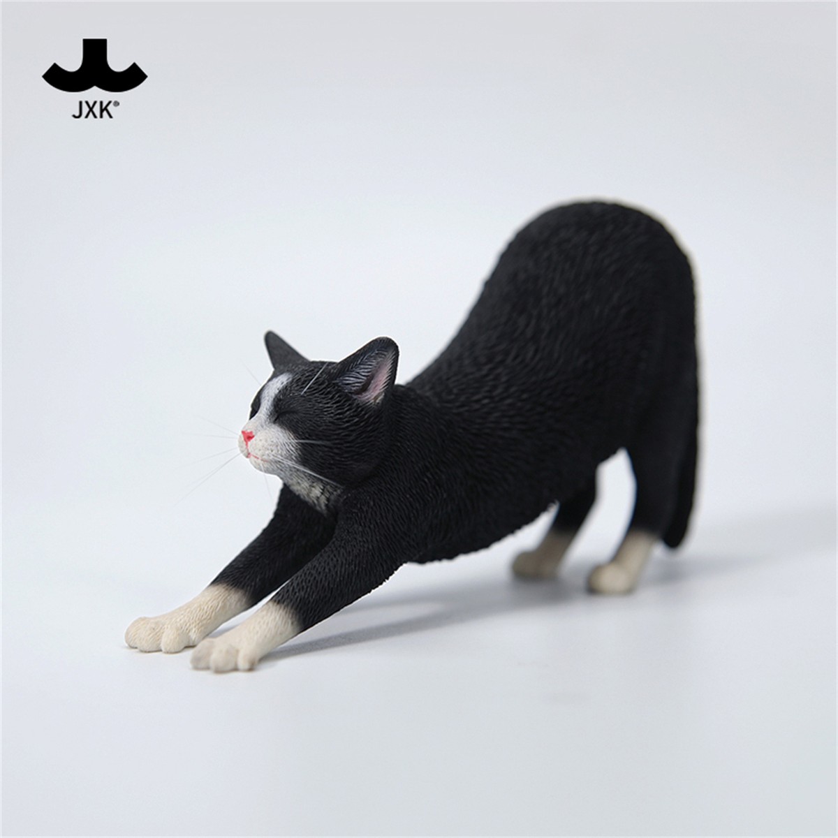 JXK 1/6 Stretching Cat Figure Adult Xmas Gift Toys Animal Model
