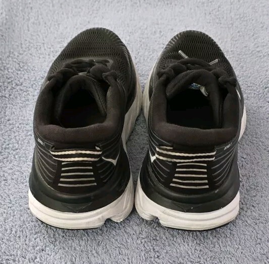 Hoka One One Bondi 7 Black Running Walking Shoes 1110519BWHT Women’s