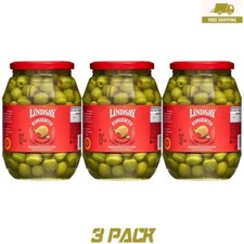 New Lindsay Pimiento Stuffed Manzanilla Olives ( 21 oz. 3 Pack)