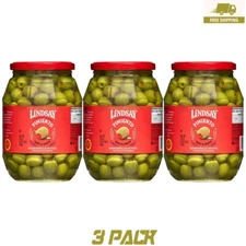 New Lindsay Pimiento Stuffed Manzanilla Olives ( 21 oz. 3 Pack)