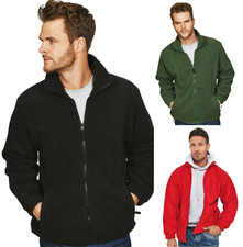 PREMIUM Mens Zip up ANTI-PILL Polar Fleece Thick Jackets Casual Warm Work Wear 