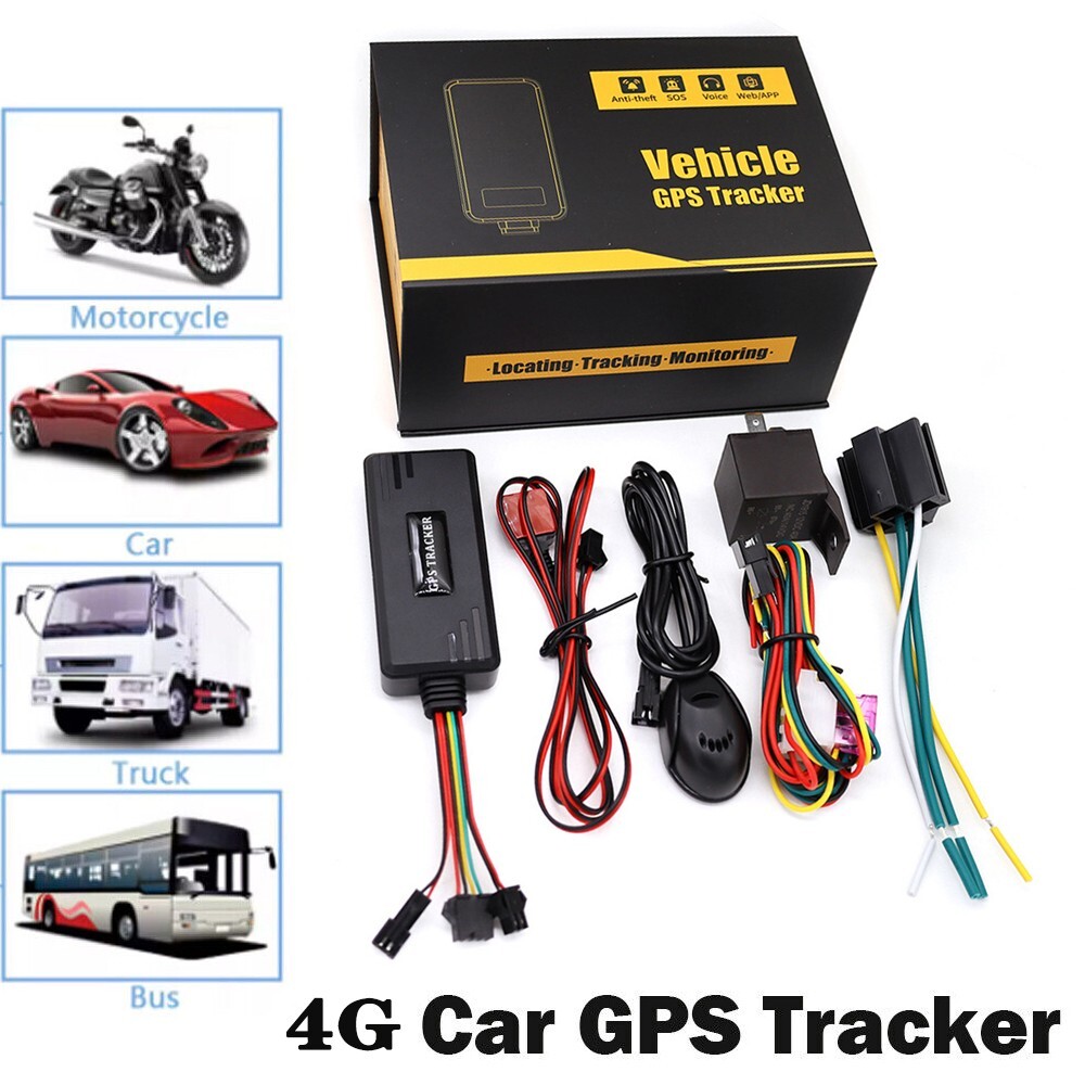 4G Car GPS Tracker Real-time Tracking Locator Device Remote Control Anti Theft