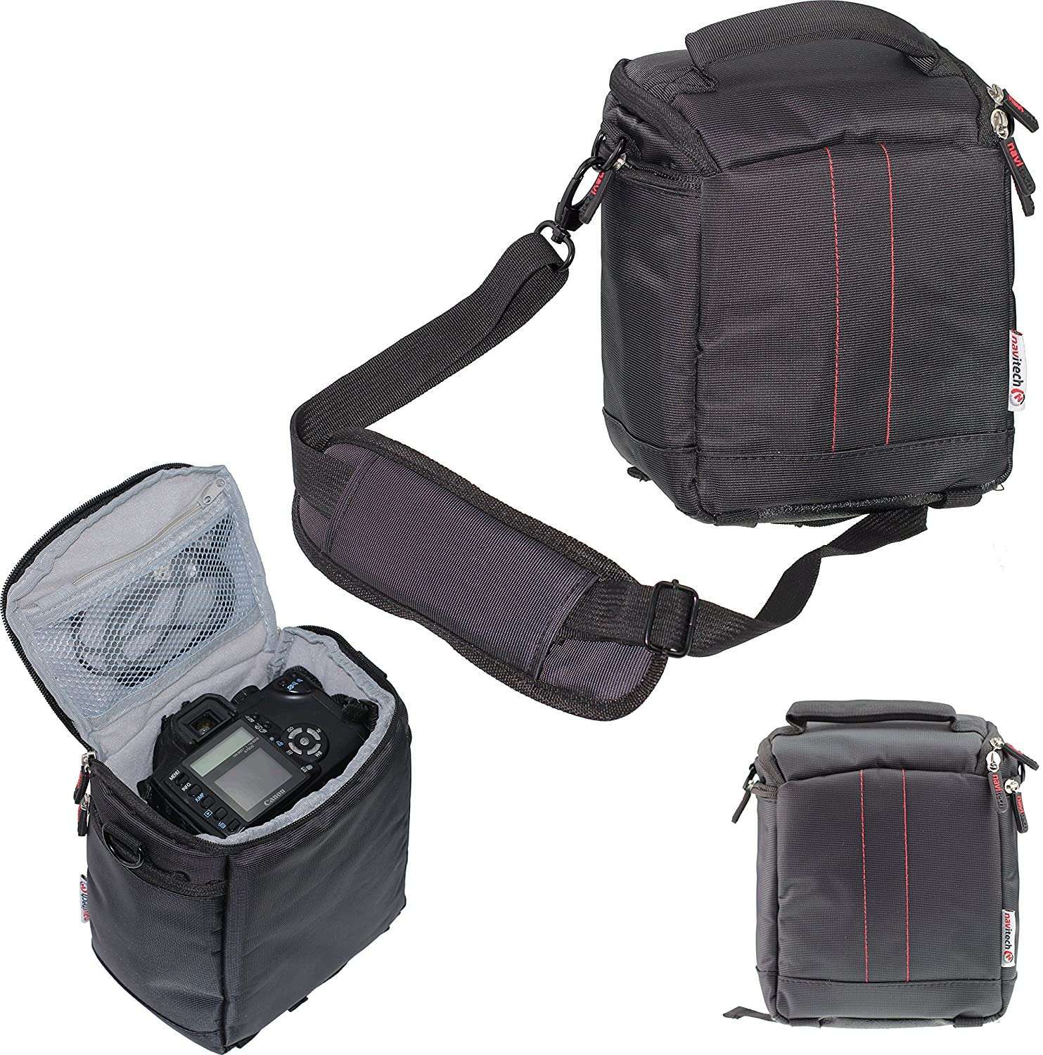 Navitech Black DSLR SLR Camera Bag For WQ Kids Camera Instant Print