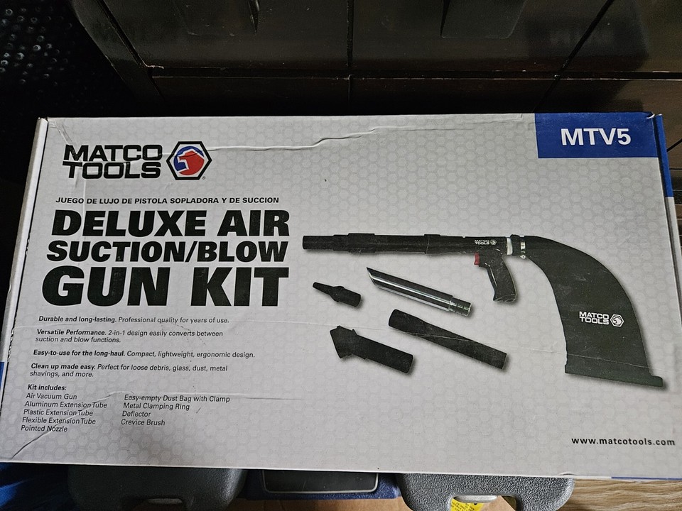 Matco Tools Deluxe Air Suction Blow Gun Kit MTV5 Vacuum eBay