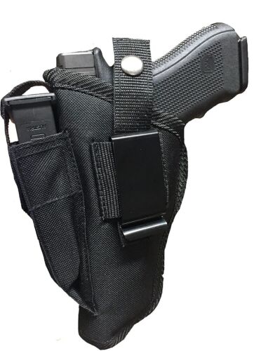 holster With Built-In Magazine Pouch For Smith & Wesson 40,9mm With 4" Barrel - Picture 1 of 3