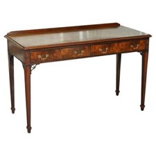 SPLENDIDA CONSOLLE DA CORRIDOIO STILE CHIPPENDALE IN MOGANO CON MANIGLIE ORIGINALI