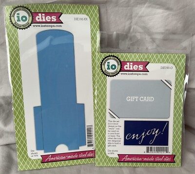 2 NEW Impression Obsession (io) Cutting Dies DIE193-0 AND DIE192-XX