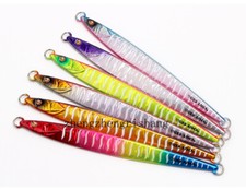Saltwater Slow Fall Fishing Lures Sinking Lead Metal Flat Jig Bait 20g-250g