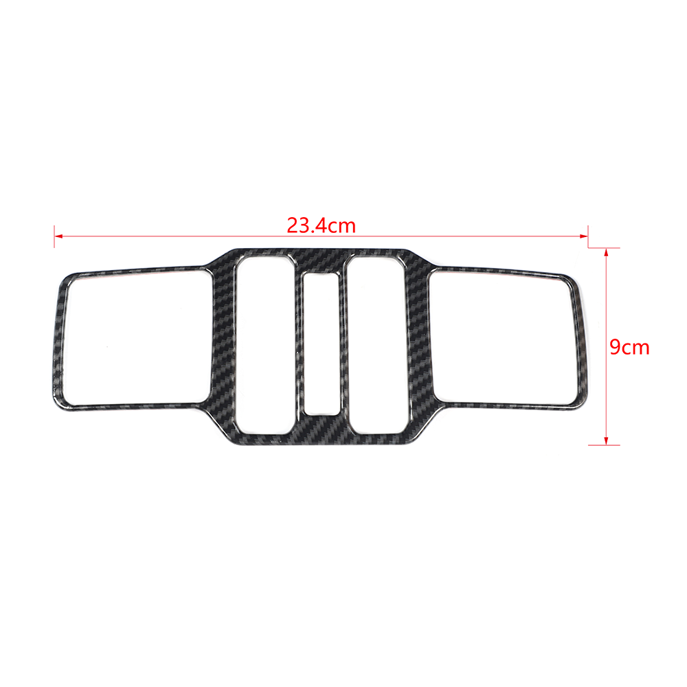 Cubierta De Carbono Para Control De Ventanas | Para Jeep Wrangler JL 2018+ Y Gladiator JT 2020+