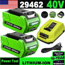 40V 6.0Ah For Greenworks G-MAX Lithium Battery 29472 29462 29252 20202or Charger