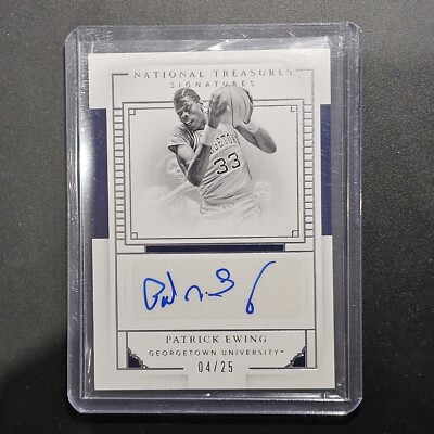 2016 Panini National Treasures Signatures Patrick Ewing Auto/25