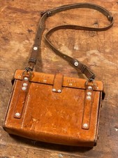 Swiss Army Leather Bag Folding Vintage Military Officer Medic