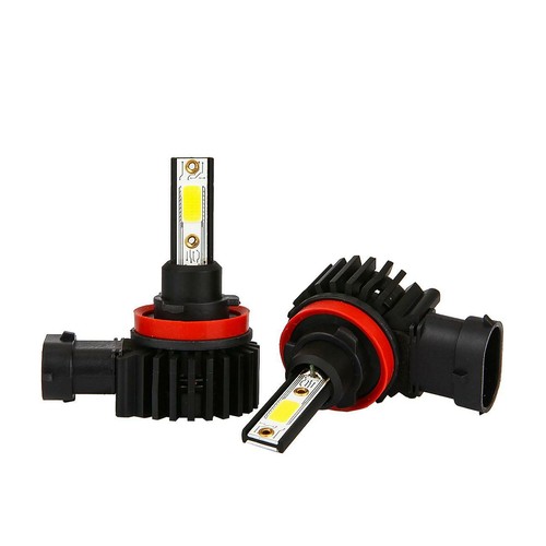 H11+H11 LED Headlights Bulbs Kit Super Bright 6000K for Nissan Sentra 2013-2018 - Picture 9 of 12