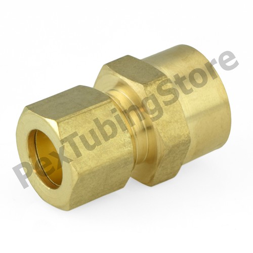 3/8" OD x 1/2" Sweat Connector (Lead-Free) Brass Compression Adapter Fitting