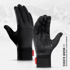 Mens Winter Warm Gloves Waterproof Touch Screen Running Cycling Windproof Gloves
