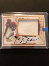 Terrell Lewis 2020 Leaf Trinity RPA Rookie Patch Auto RC Los Angeles Rams