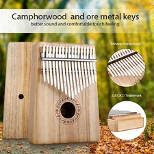 GECKO K17CA Kalimba 17 key Thumb Piano Finger Percussion Instrument Gift Toy