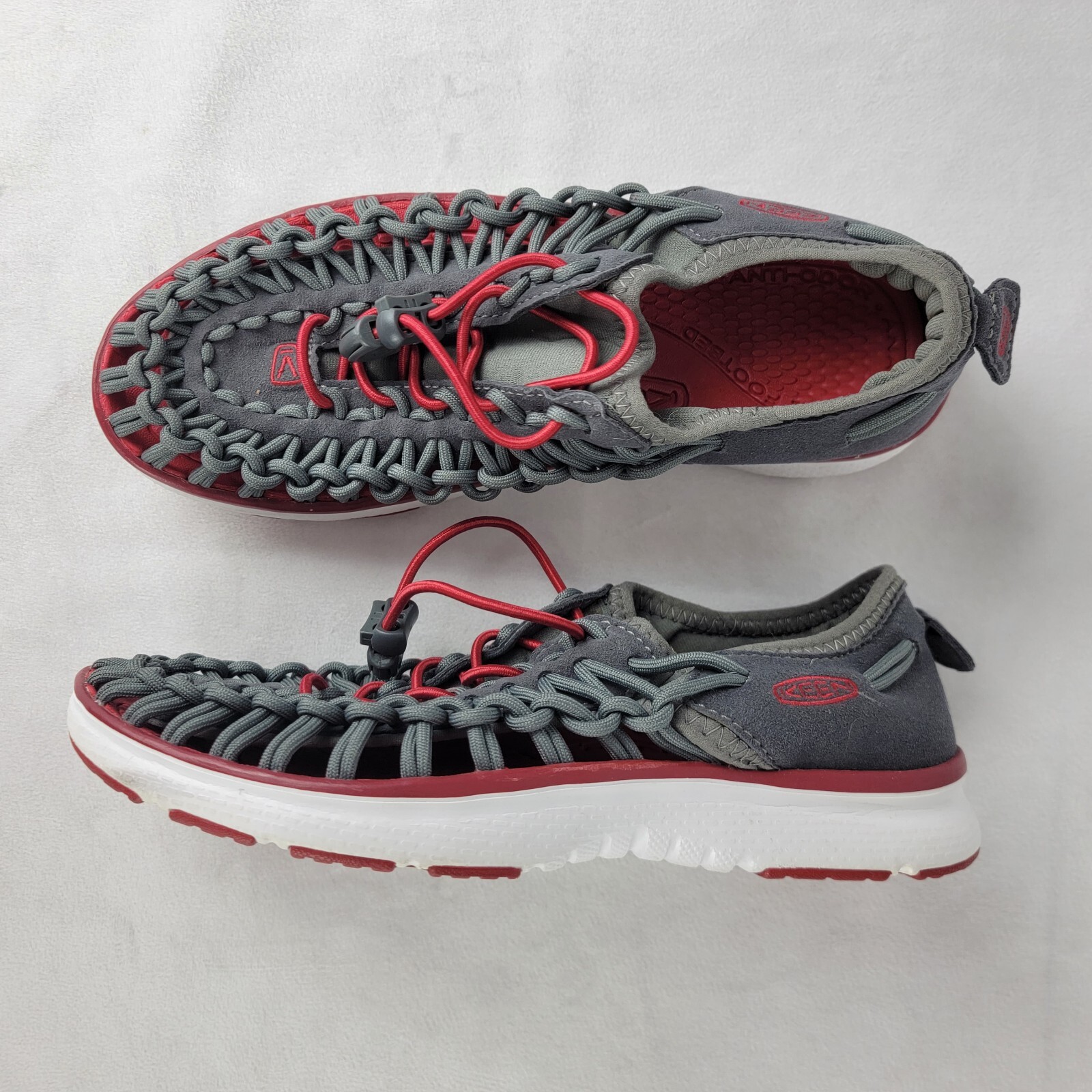 Sandali sportivi Keen Uneek O2 1015485 grigio rosso taglia 4 paracord scarpe da acqua escursionismo