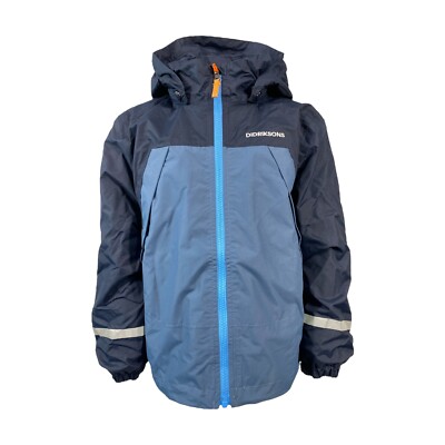 Didriksons Enso Kinder Übergangsjacke / Regenjacke Gr. 140 Blau