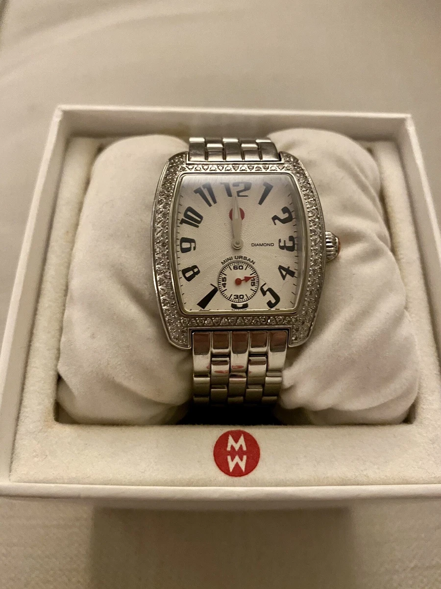 Michele Mini Urban 0.75ct Diamond MW02A01 Ladies Stainless Steel Watch