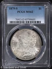 1879-S $1 Morgan Silver Dollar PCGS MS 62 | Uncirculated UNC