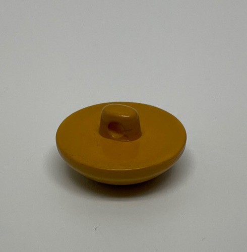 Mustard Yellow Round Circle Bakelite Coat Sweater Button - Picture 2 of 5