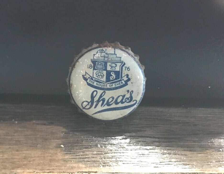 VINTAGE SHEA'S BEER BREWING CORK BOTTLE CAP CROWN WINNIPEG MANITOBA