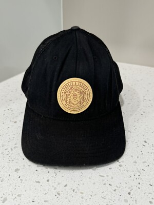 Hooked & Tagged Black Wildly Unique Explore and Conquer Snapback Hat, One Size