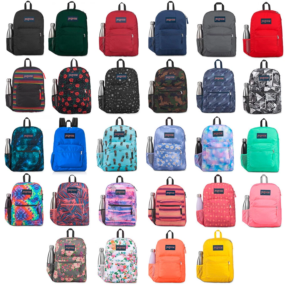 JanSport Cross Town 100% Authentic School Backpack With Front Pocket 13x8.5x17.