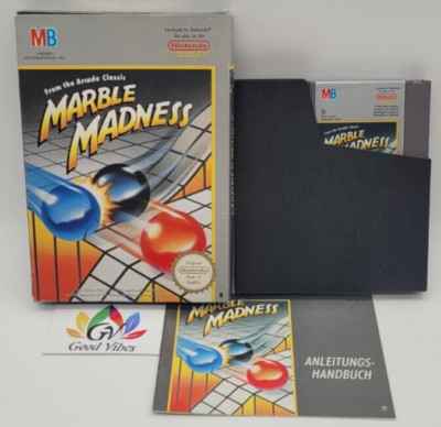 Nintendo Entertainment System (NES) Marble Madness mit OVP und Anleitung