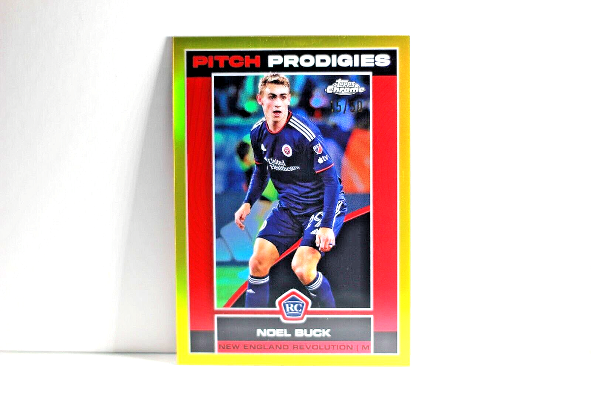 2023 TOPPS CHROME NEW ENGLAND REVOLUTION RC /50 GOLD NOEEL BUCK