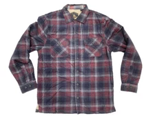 Freedom Foundry Men’s Plush Corduroy Shirt Jacket Charcoal Gray