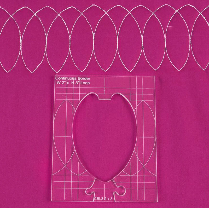 nuevo juego de plantillas de muestreo de borde de regla para máquina de coser 1 juego = 4 piezas #RL-04W Foto 4 de 4