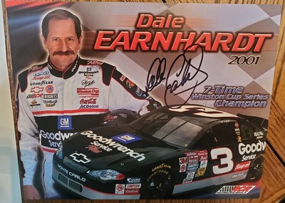 NASCAR ＃77 DALE EARNHARDT  超希少 VERY RARE Autographed Dale Earnhardt Sr 2001 HERO Card Nascar #3