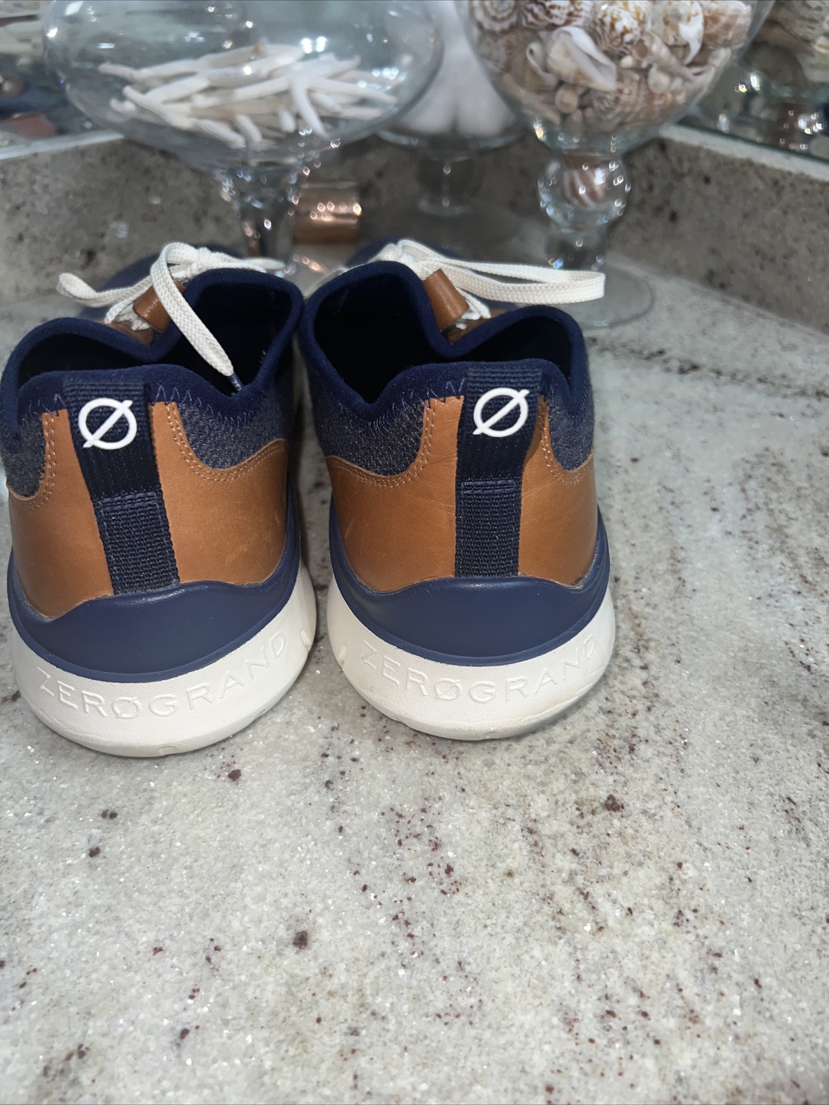 SAOLA Cole Haan Zerogrand Stitchlite Oxford blu marino maglia avorio uomo 11