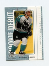 03-04 In The Game ITG VIP Rookie RC Debut #39 Tom Preissing /58 Sharks