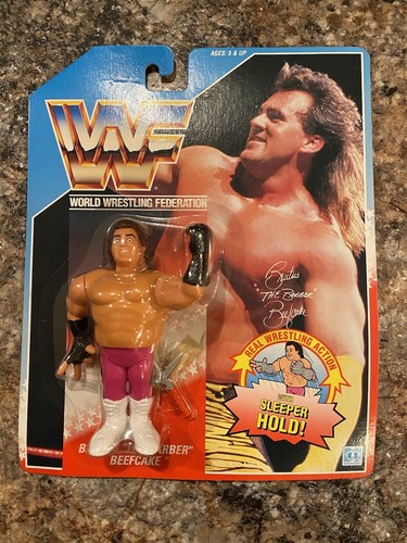 VINTAGE 1990 WWF BRUTUS THE BARBER BEEFCAKE FIGURE...