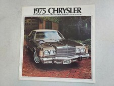 1975 Chrysler Newport New Yorker Brougham Sedan Dealer Brochure Book 11" x 11"