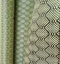 3K Hexagonal Jacquard Weave Yellow Aramid Carbon Fiber mixed fabric cloth 100 50